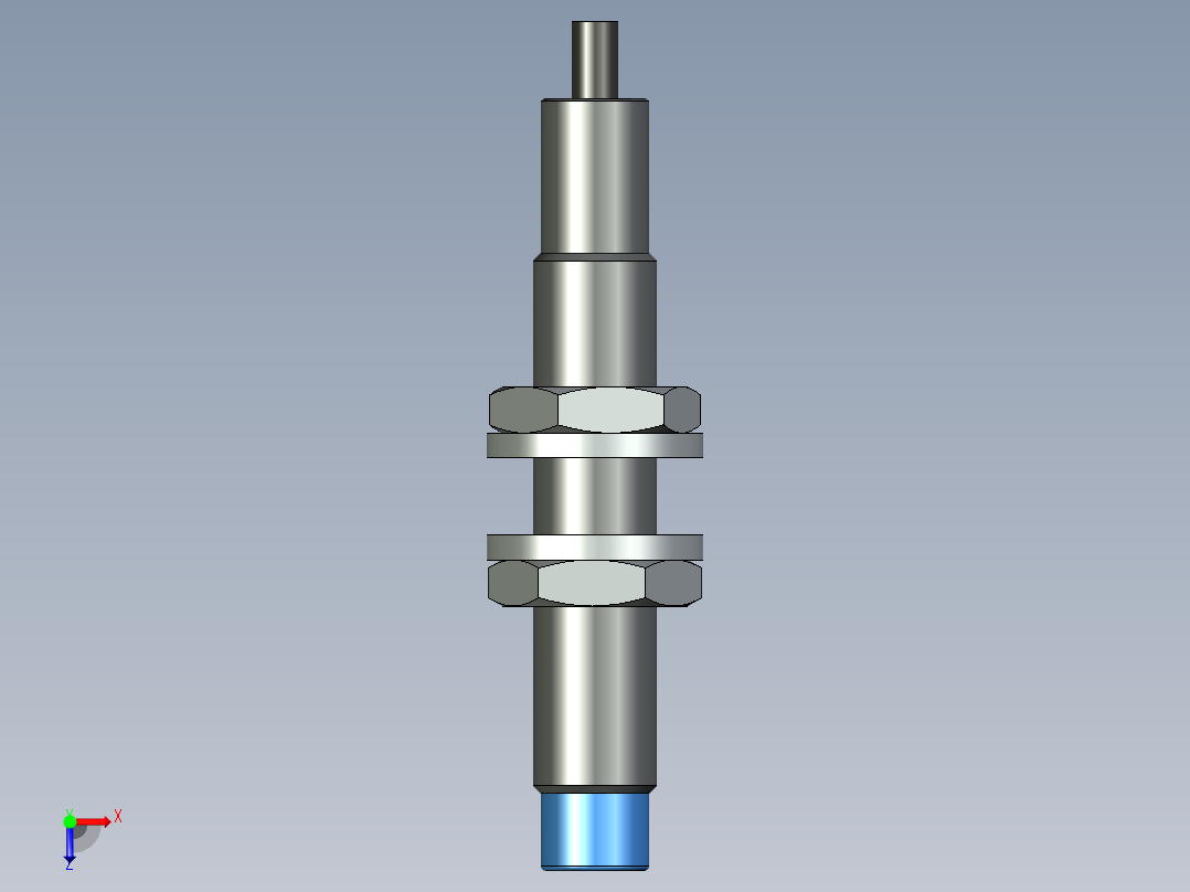 感应式接近开关 M8x1俯视图