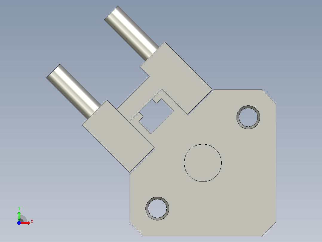 23LM001標準件-氣缸-缸體-CDQ2A12-20D-A730前视图