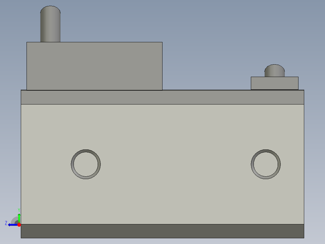 23LM001標準件-氣缸-缸體-CDQ2A12-20D-A730右视图