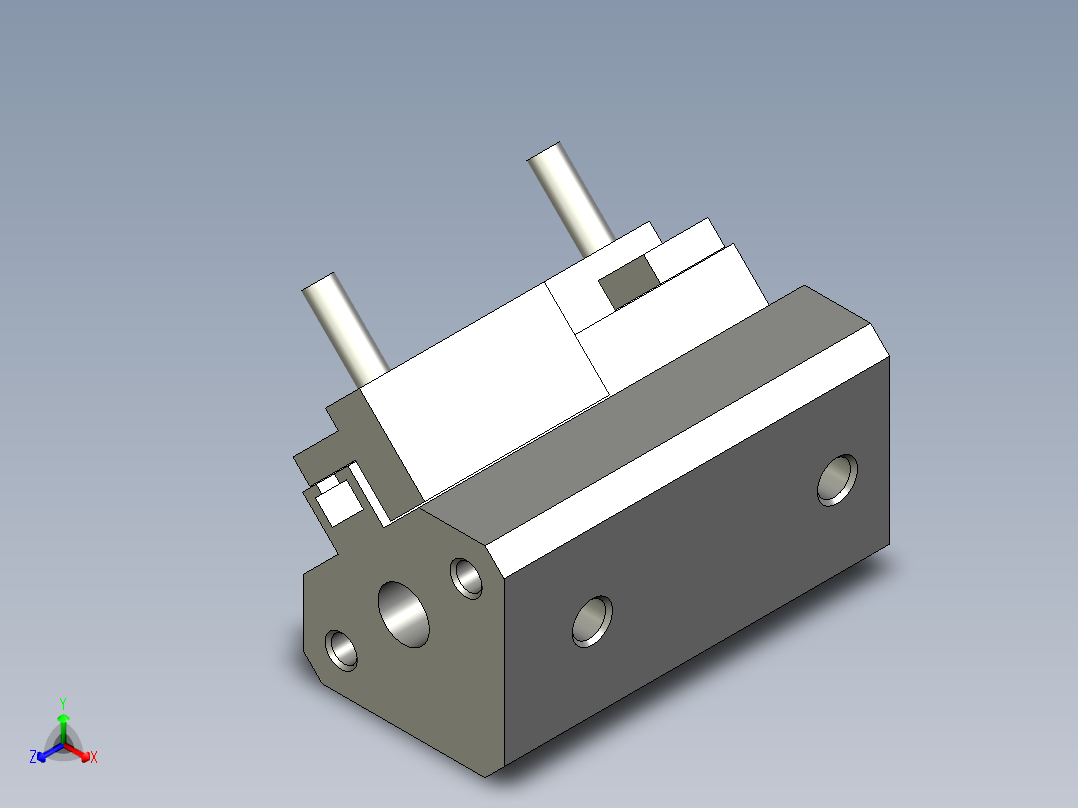 23LM001標準件-氣缸-缸體-CDQ2A12-20D-A730正等轴测图
