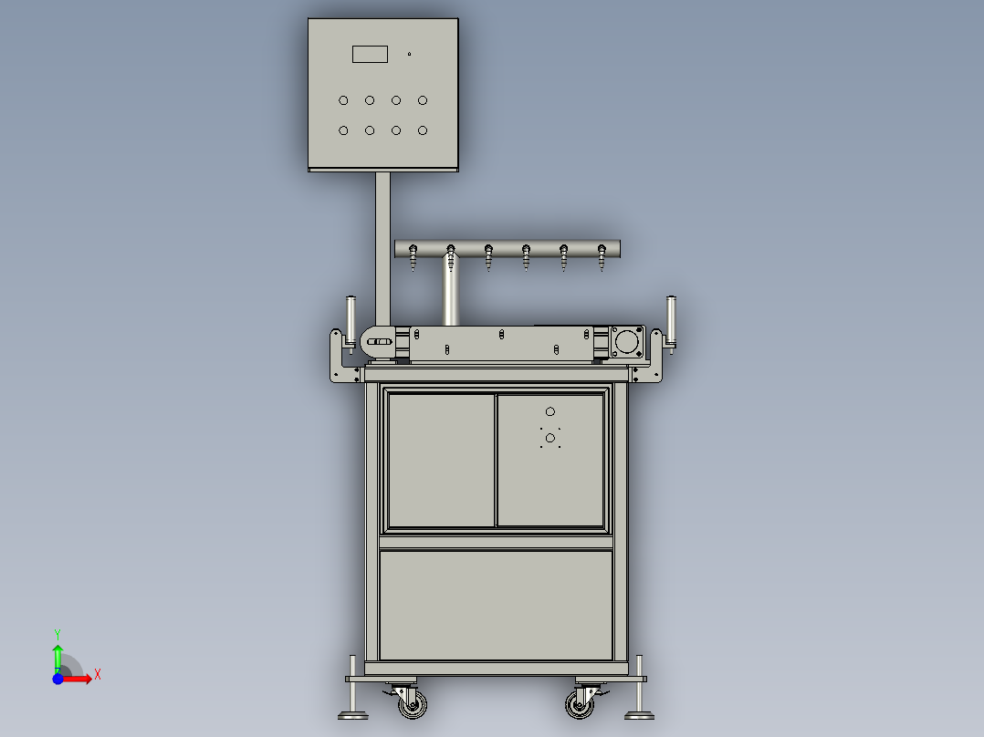 冷却输送机前视图