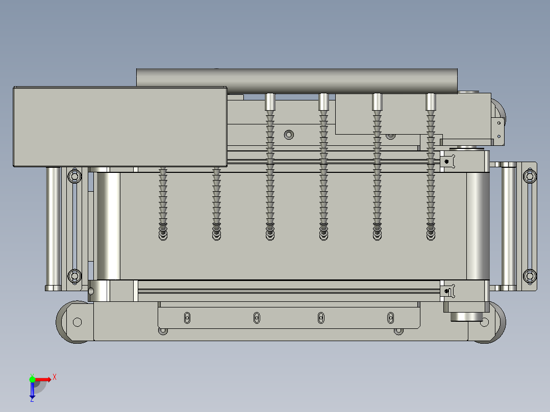 冷却输送机俯视图