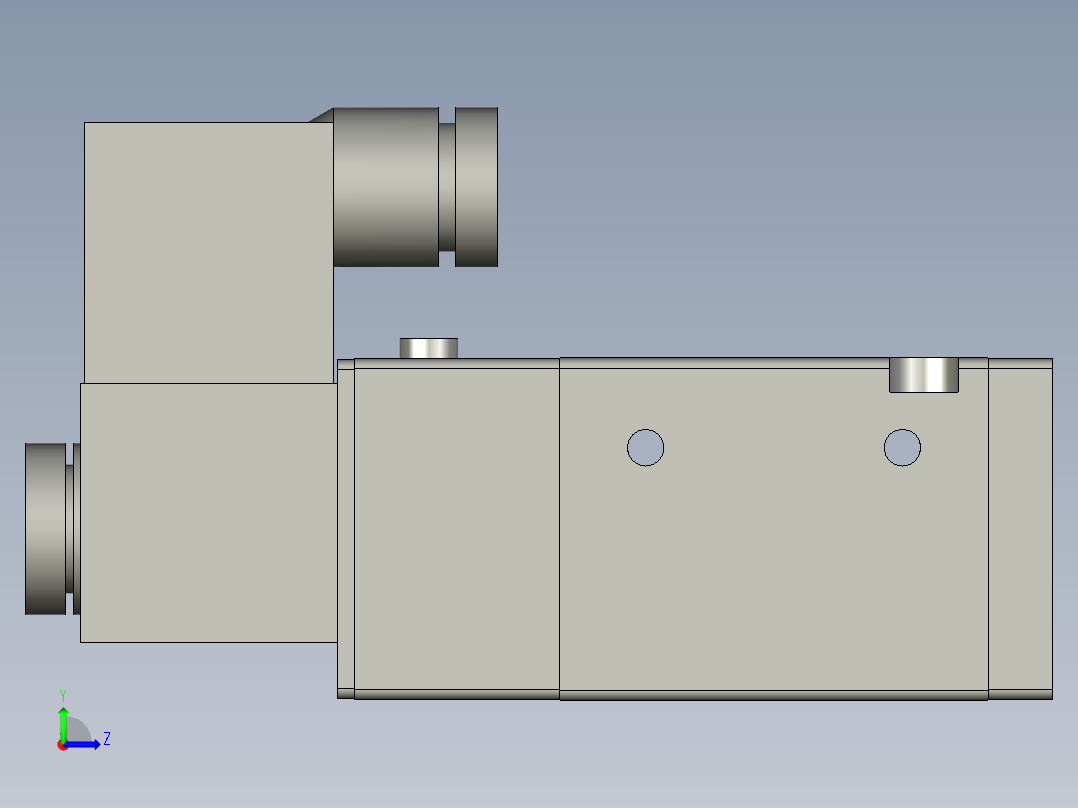 电磁阀3V31010NCB亚德客415左视图
