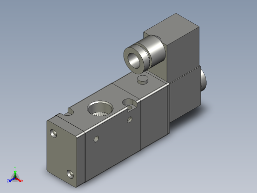 电磁阀3V31010NCB亚德客415正等轴测缩略图