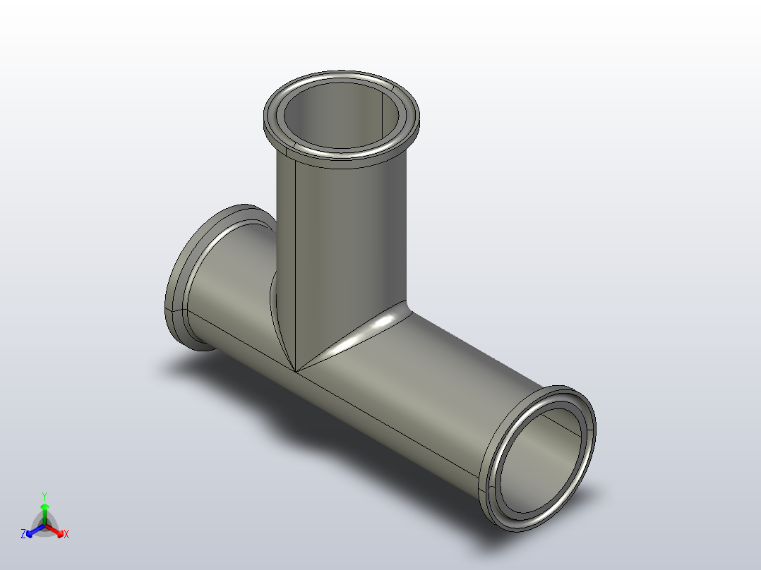 IK14 卡式三通[IK14-1S]主视图