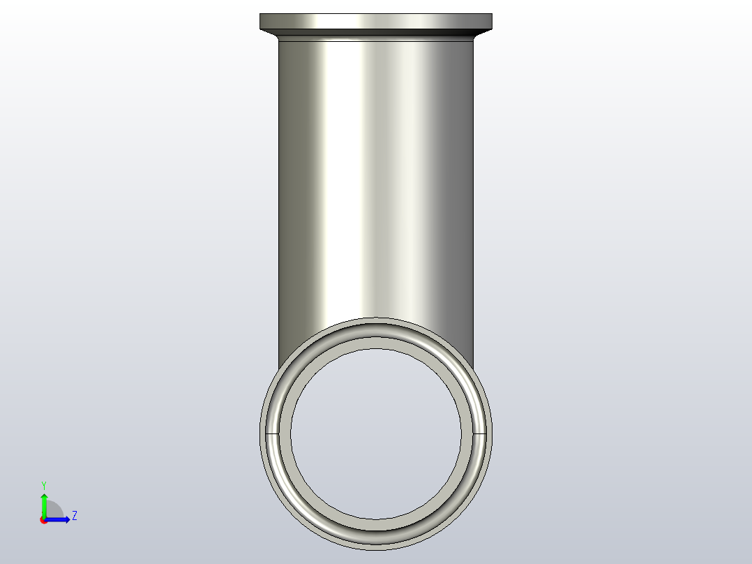 IK14 卡式三通[IK14-1S]左视图