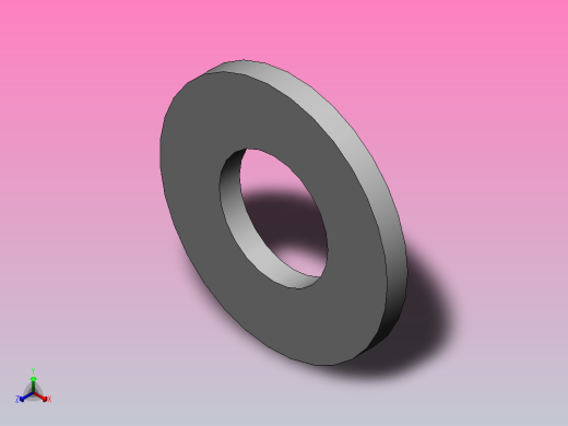 平垫圈4正等轴测缩略图