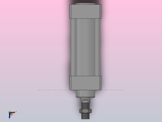 SU标准复动型气缸SU50×75-S--CS1U俯视缩略图