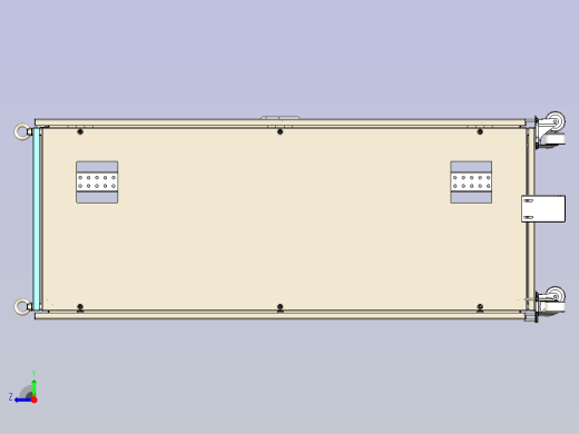 9折型材机柜，尺寸：600X1000X1500。右视缩略图