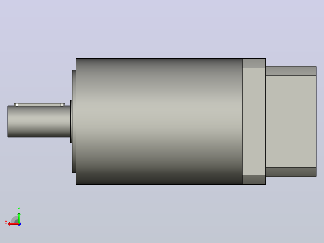 间隙减速器gearbox_gbx160025k_gbk_160_100_3_f后视图