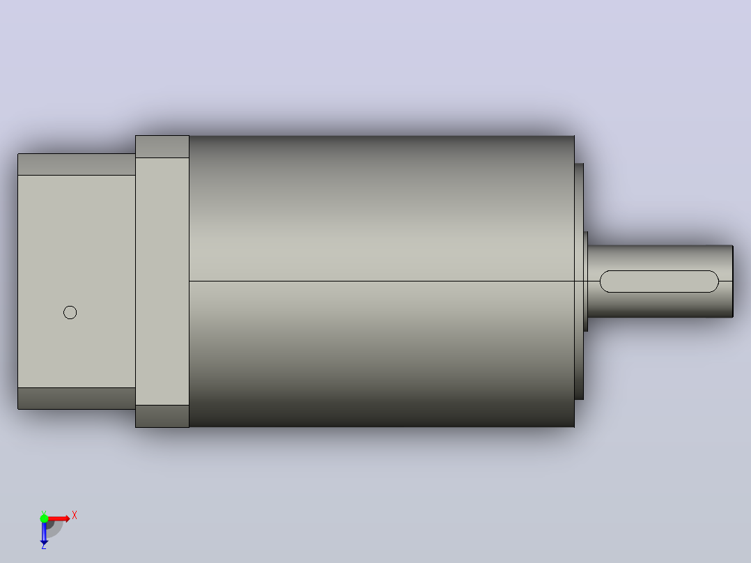 间隙减速器gearbox_gbx160025k_gbk_160_100_3_f俯视图