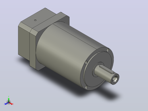 间隙减速器gearbox_gbx160025k_gbk_160_100_3_f正等轴测缩略图