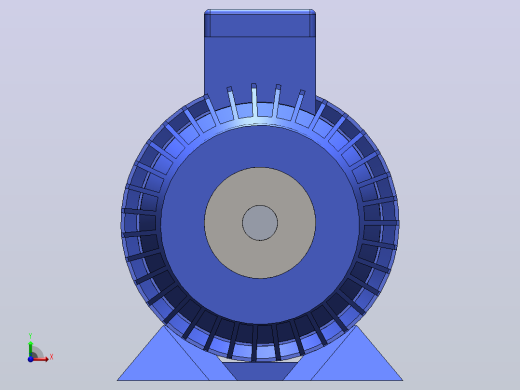 Solidworks中的电机设计前视缩略图