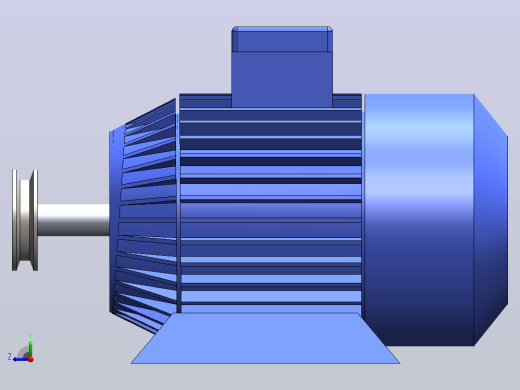 Solidworks中的电机设计右视缩略图