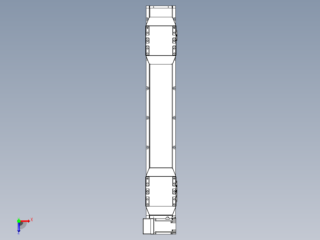 皮带直线轴双滑块型TPA-GCBS-150-P80-L250-LU-M75-N3俯视图
