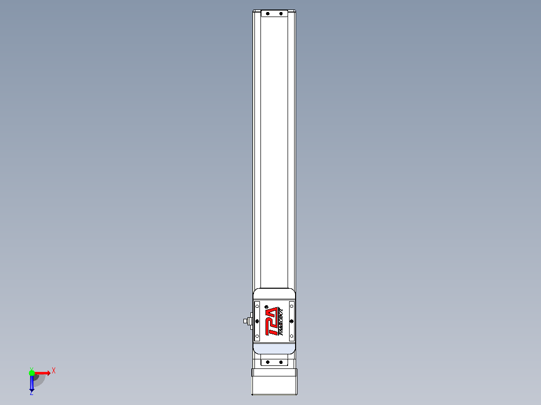 滚珠丝杠直线轴带导轨全封闭TPA-HCR-65S-1610C-L400-MP-Y-P20-N3俯视图