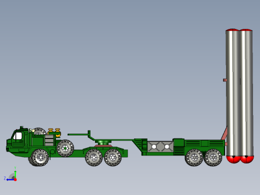 S400防空系统CATIA模型右视缩略图