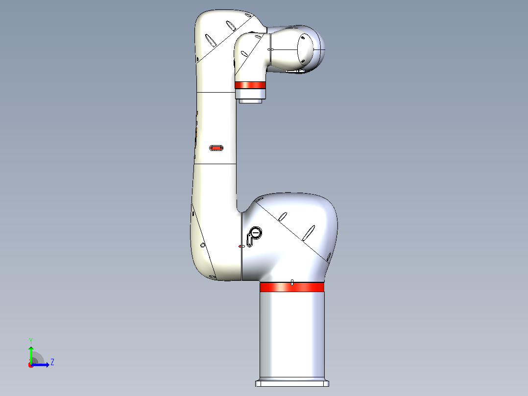 HSR-CR616-1200工业协作机器人左视图