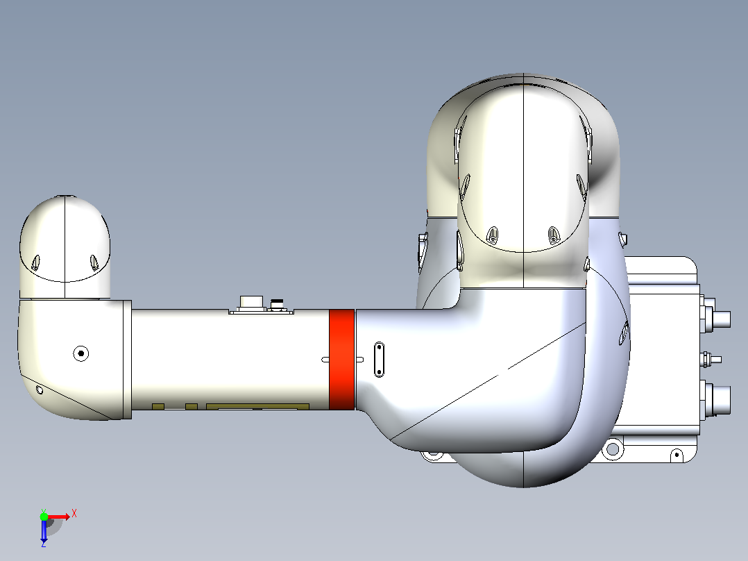 HSR-CR616-1200工业协作机器人俯视图