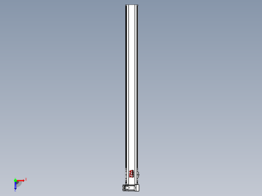 皮带直线轴半封闭可选导轨TPA-HNB-120D-110-L1500-RU-Y-P40-N3俯视缩略图