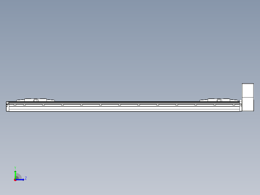 皮带直线轴双滑块型TPA-GCBS-120-P70-L375-LU-M20-N3左视图