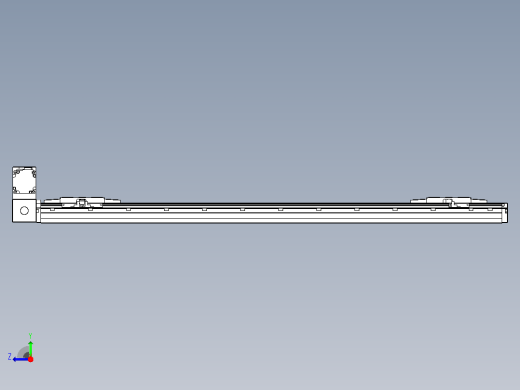 皮带直线轴双滑块型TPA-GCBS-120-P70-L375-LU-M20-N3右视缩略图