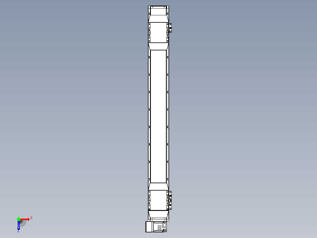 皮带直线轴双滑块型TPA-GCBS-120-P70-L375-LU-M20-N3俯视图