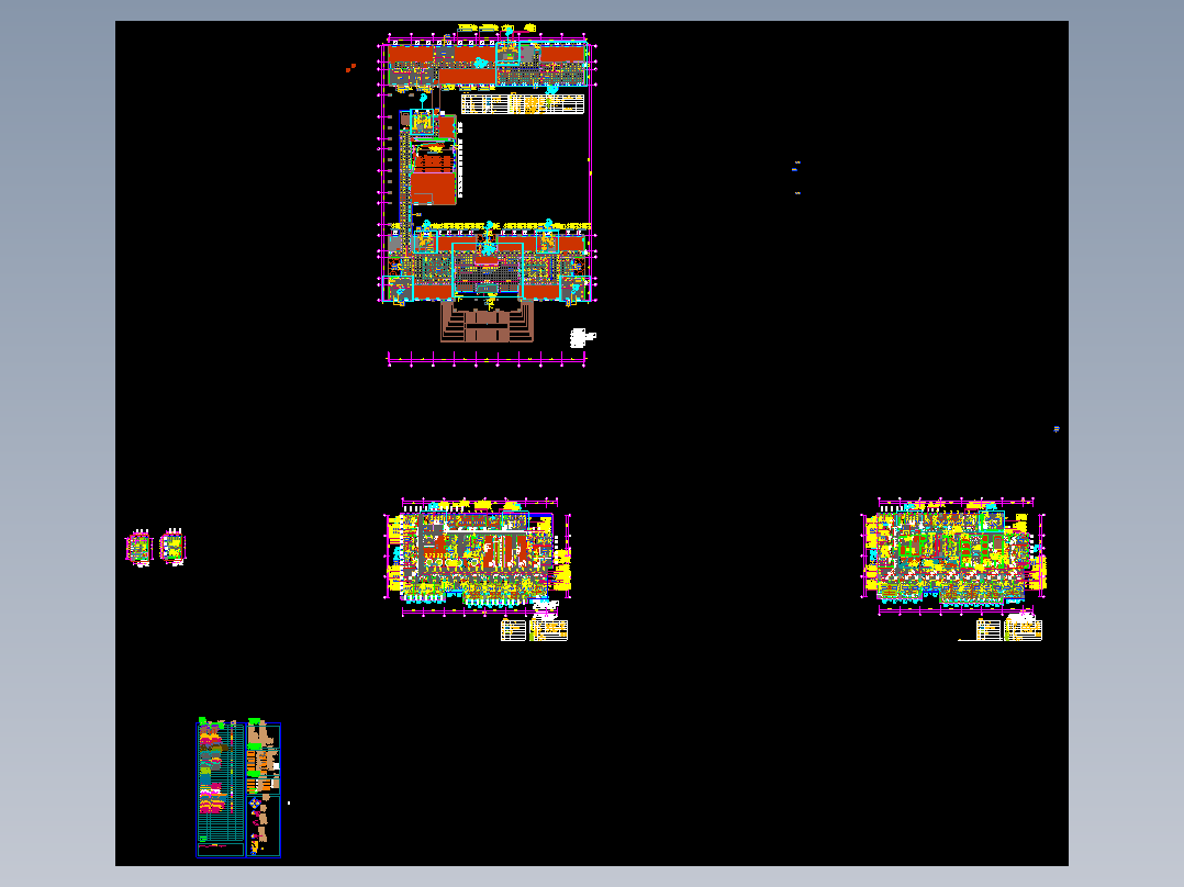 现代国际康复医院室内设计施工图CAD图纸