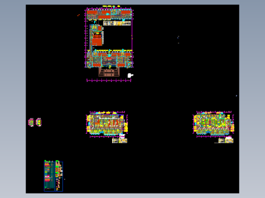现代国际康复医院室内设计施工图CAD图纸