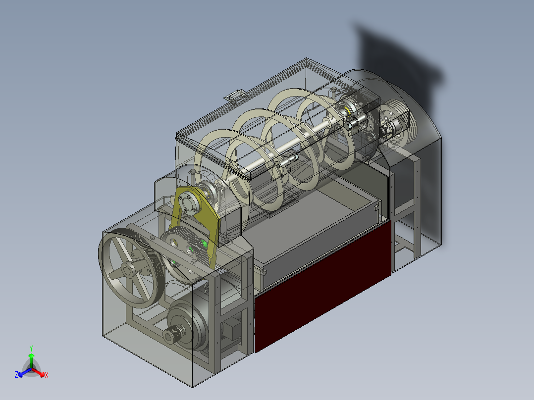 卧式搅拌器结构设计(3维+2维+论文)完整毕业设计主视图