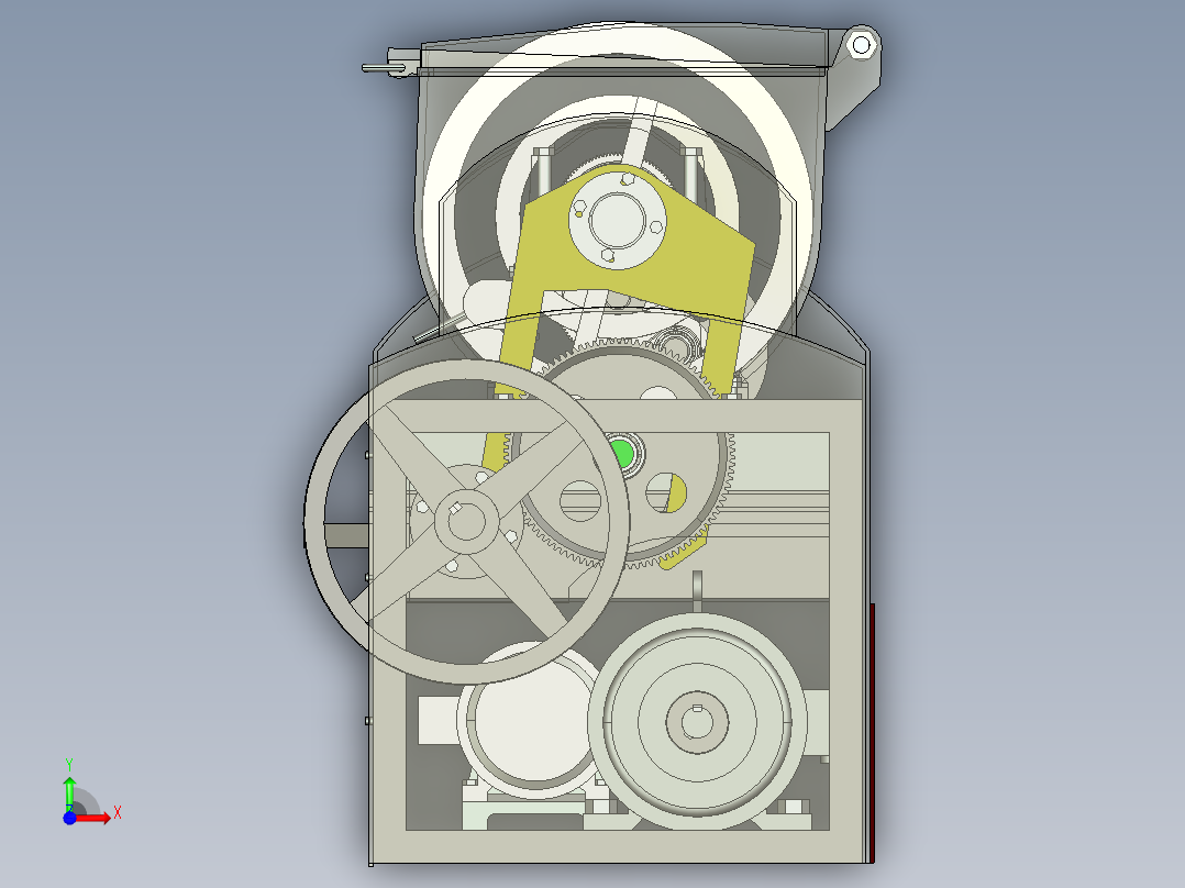 卧式搅拌器结构设计(3维+2维+论文)完整毕业设计前视图