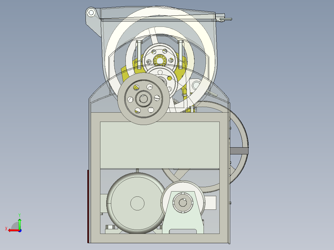 卧式搅拌器结构设计(3维+2维+论文)完整毕业设计后视图