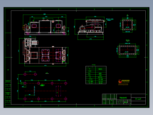 200T双轴搅拌机--设计院总图