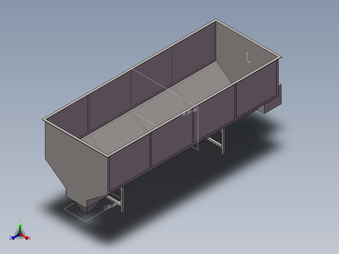 储泥斗正等轴测图