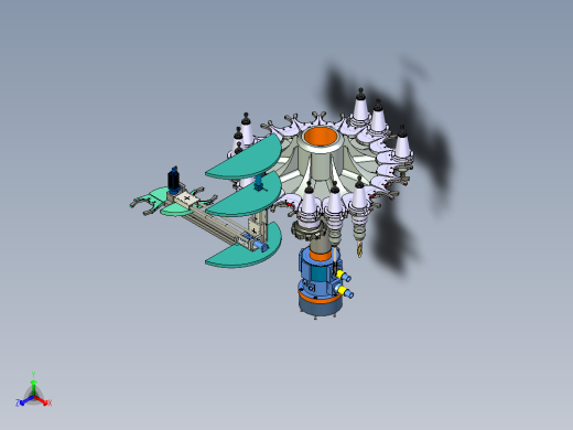 数控刀具装置自动换刀装置3D图纸 H909正等轴测缩略图