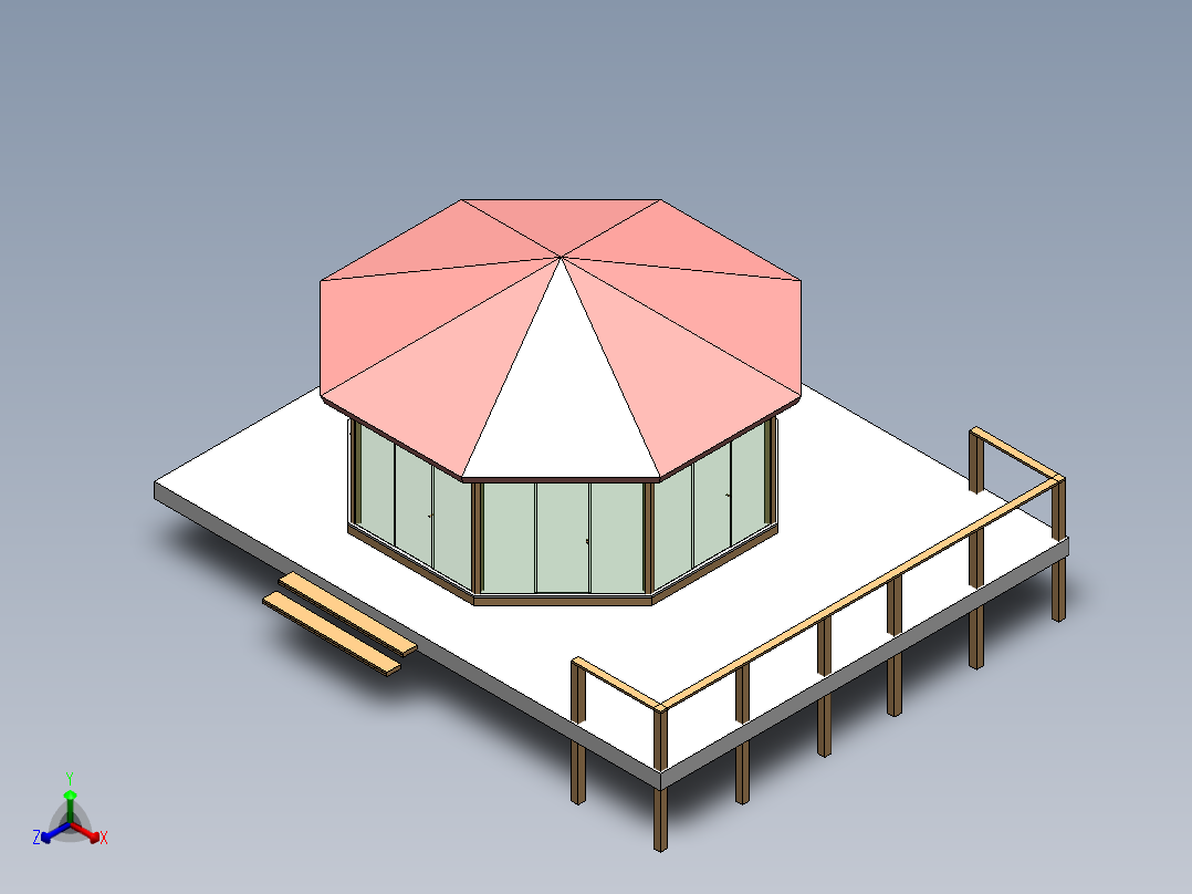 房屋正等轴测图