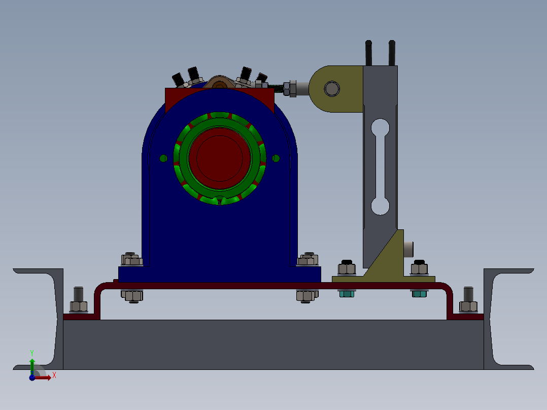 电机试验台前视图