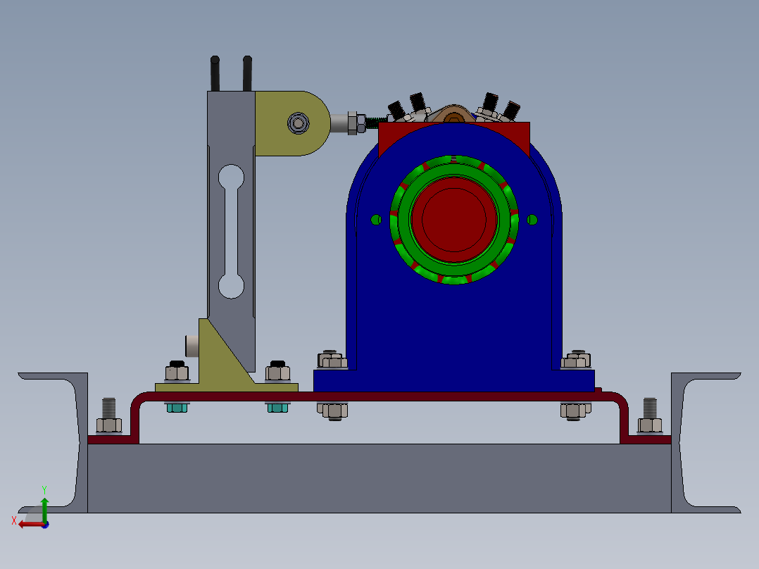 电机试验台后视图