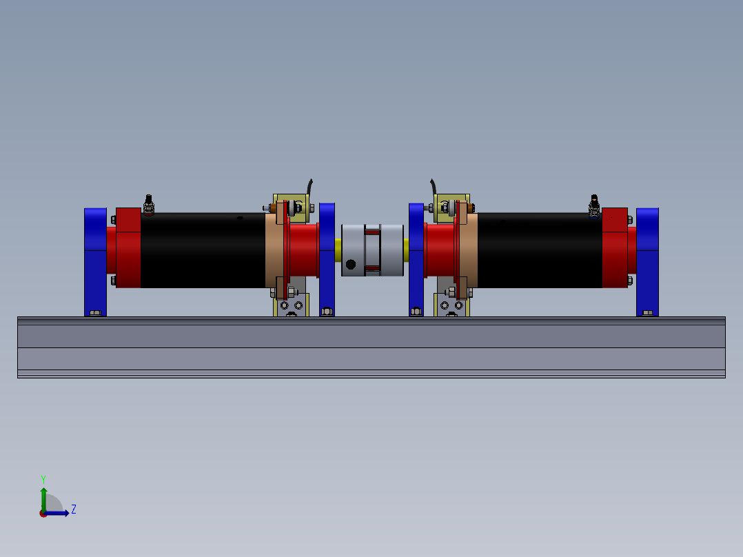 电机试验台左视图
