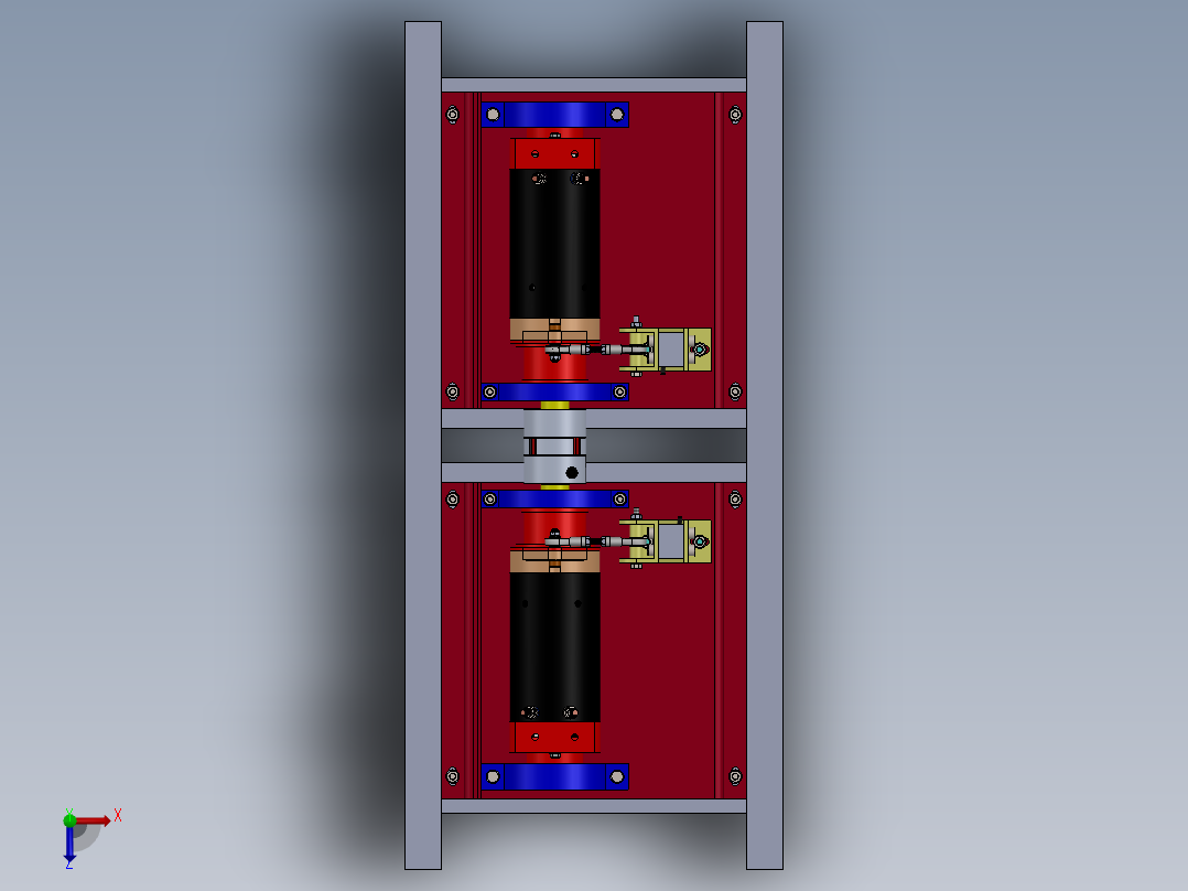 电机试验台俯视图