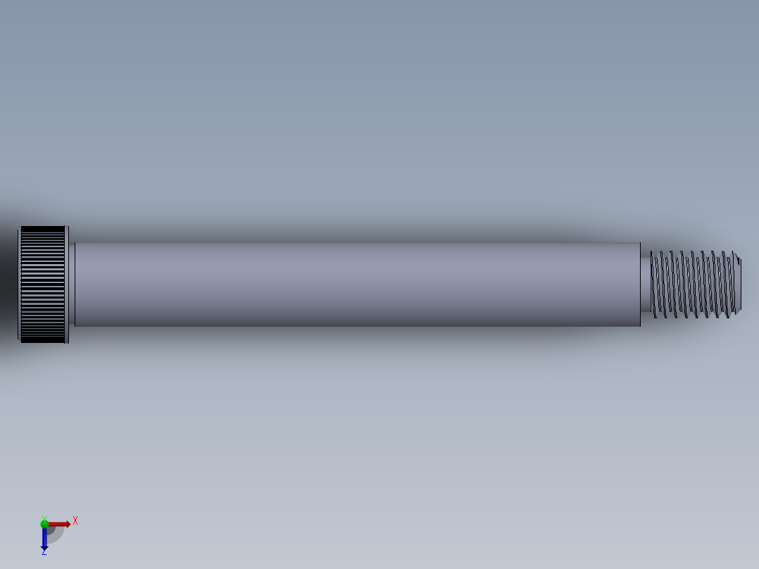 内六角螺螺栓-SB 0.500-13 x4.25.SLDPRT俯视图