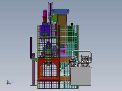 管材冲压机左视缩略图