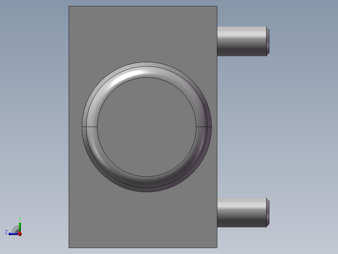 力士乐液压阀-LFA_16_DB2-7X_315压力盖板右视图