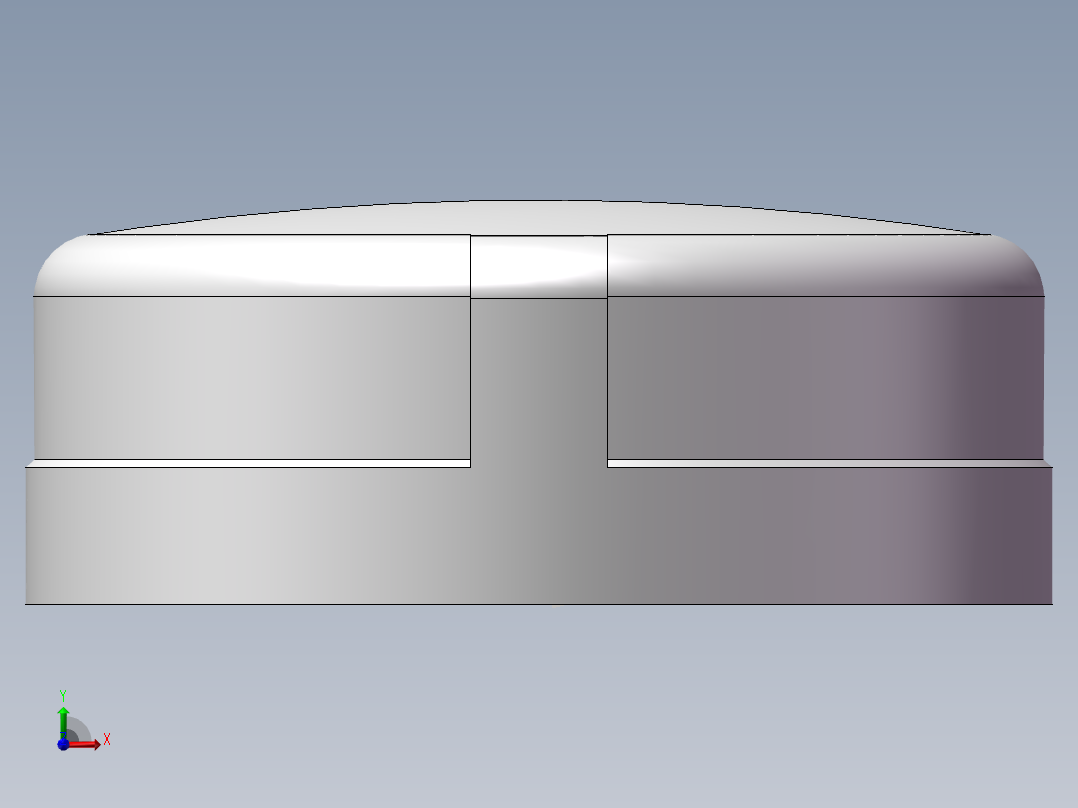 圆管帽 DN80前视图