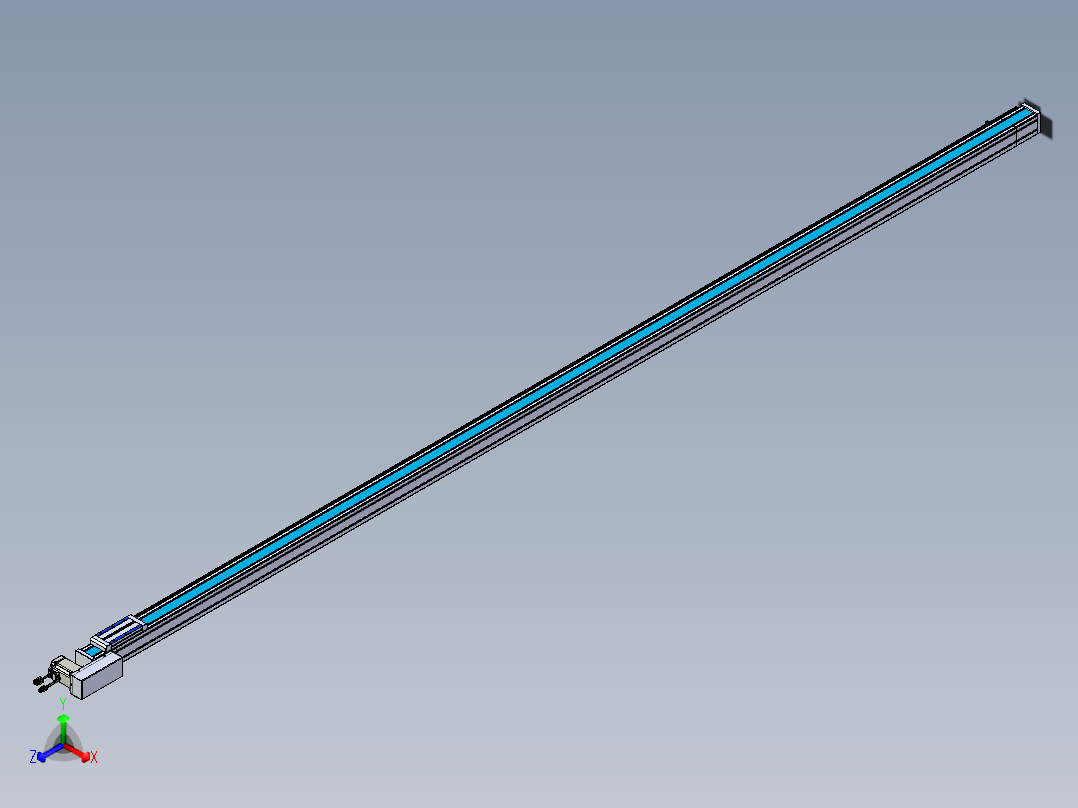 威洛博LB.GB同步带传动--欧规系列LB6A-L65-S3450-BL正等轴测图