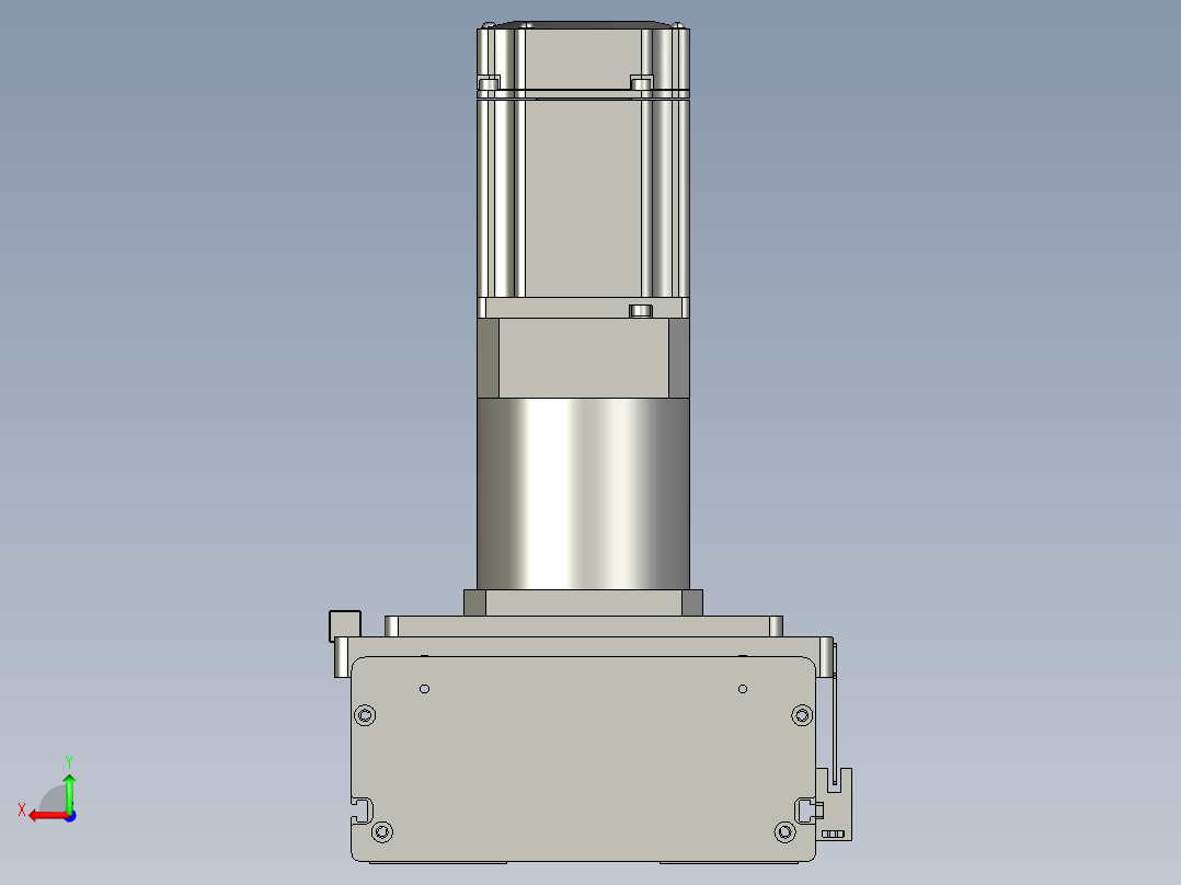 东锦齿条传动DH175G-L167-S3550-BU-减速机+750W后视图