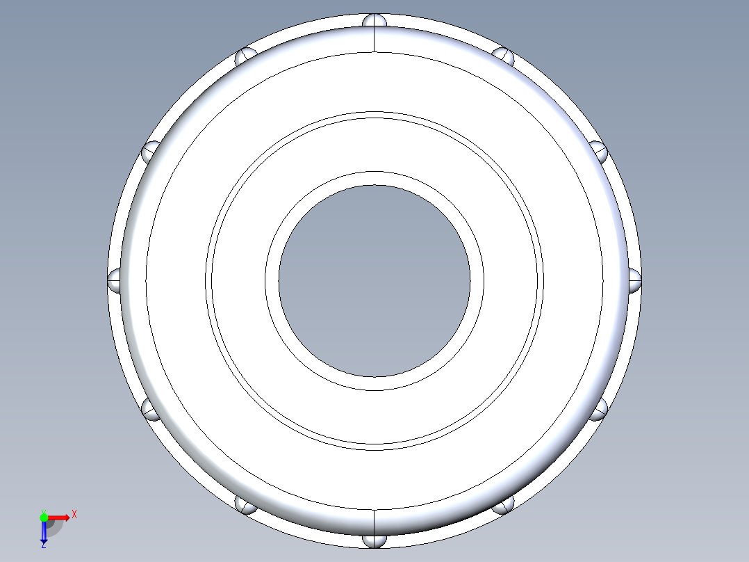 CPVC管件29-Sch80_Union T375_SxS_9897-375-007_0.75in俯视图