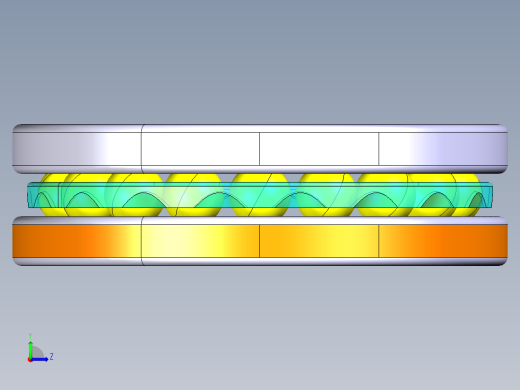 平面推力球轴承51104左视缩略图