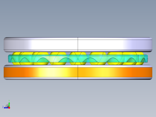 平面推力球轴承51104右视缩略图