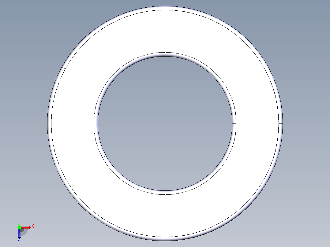 平面推力球轴承51104俯视图